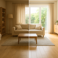 Living room cleaning