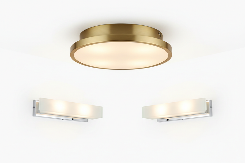 want a image of ceiling & wall lights in 4k with plain background