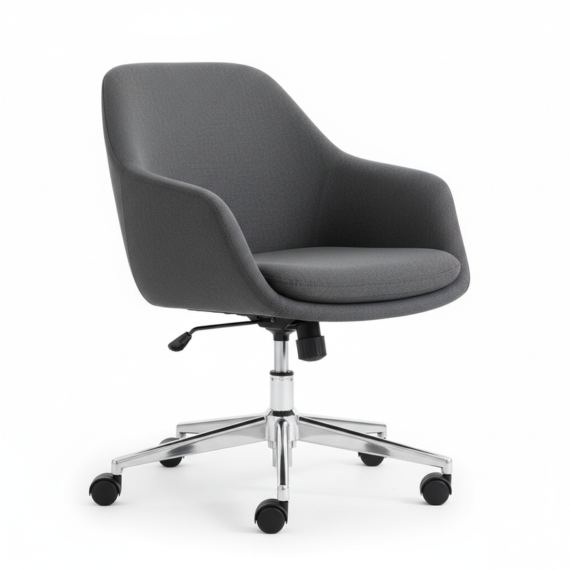 want a image of sliding chiar hydraulic base with 4k in plain background in zoom out in mid