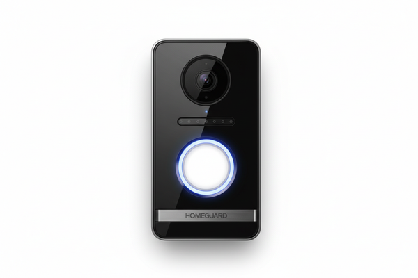 want a image of video doorbell in 4k with plain background
